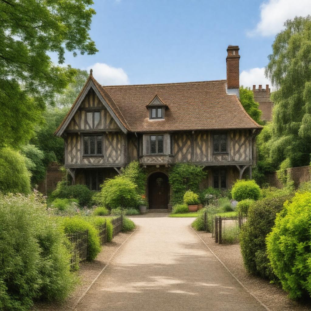 Click to view larger image AI-created image of Speke Hall