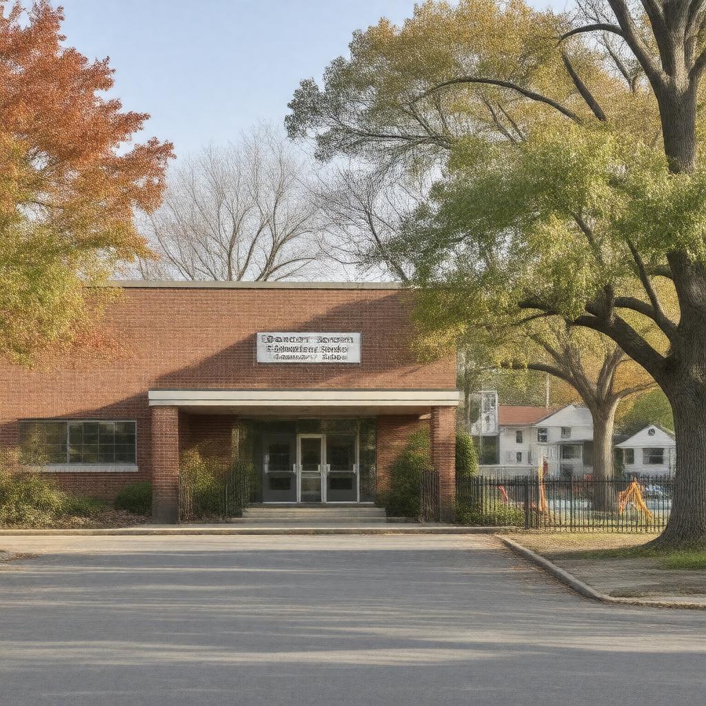 AI-created image of Spencer Borden Elementary School