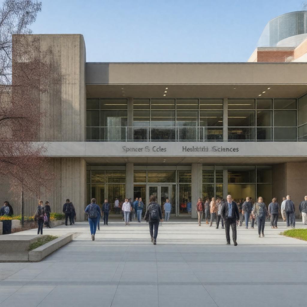 AI-created image of Spencer S. Eccles Health Sciences Library