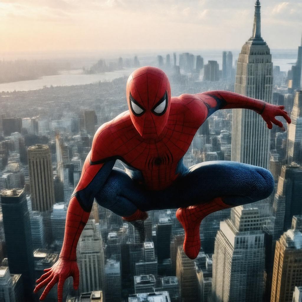AI-created image of Spider-Man (2002 film)