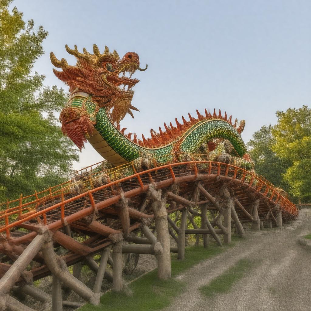 AI-created image of Spinning Dragons