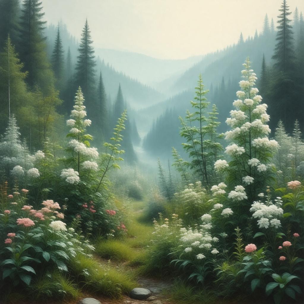 AI-created image of Spiraeoideae