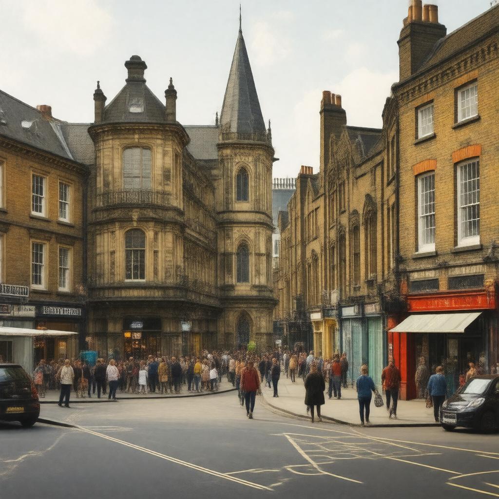 AI-created image of Spitalfields