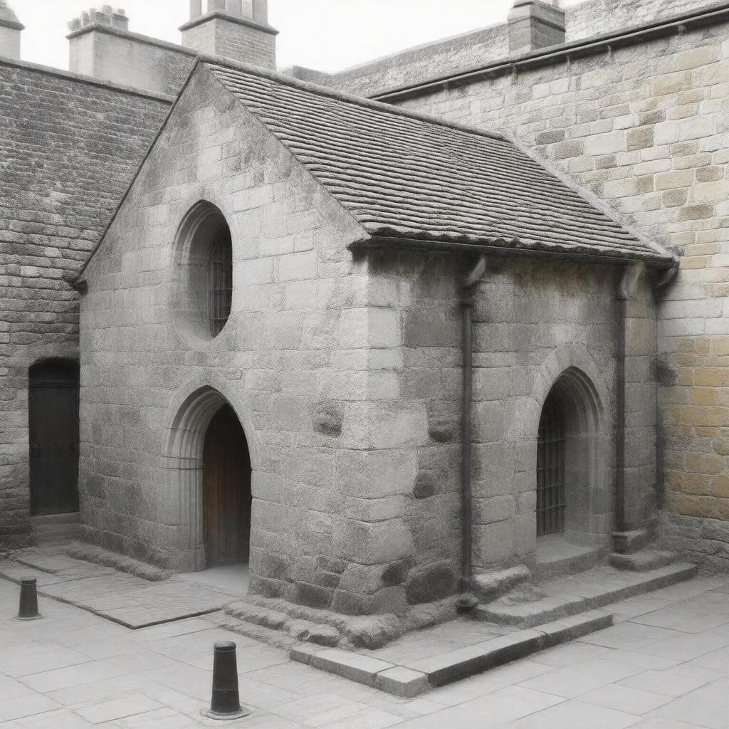 Click to view larger image AI-created image of Spitalfields Charnel House