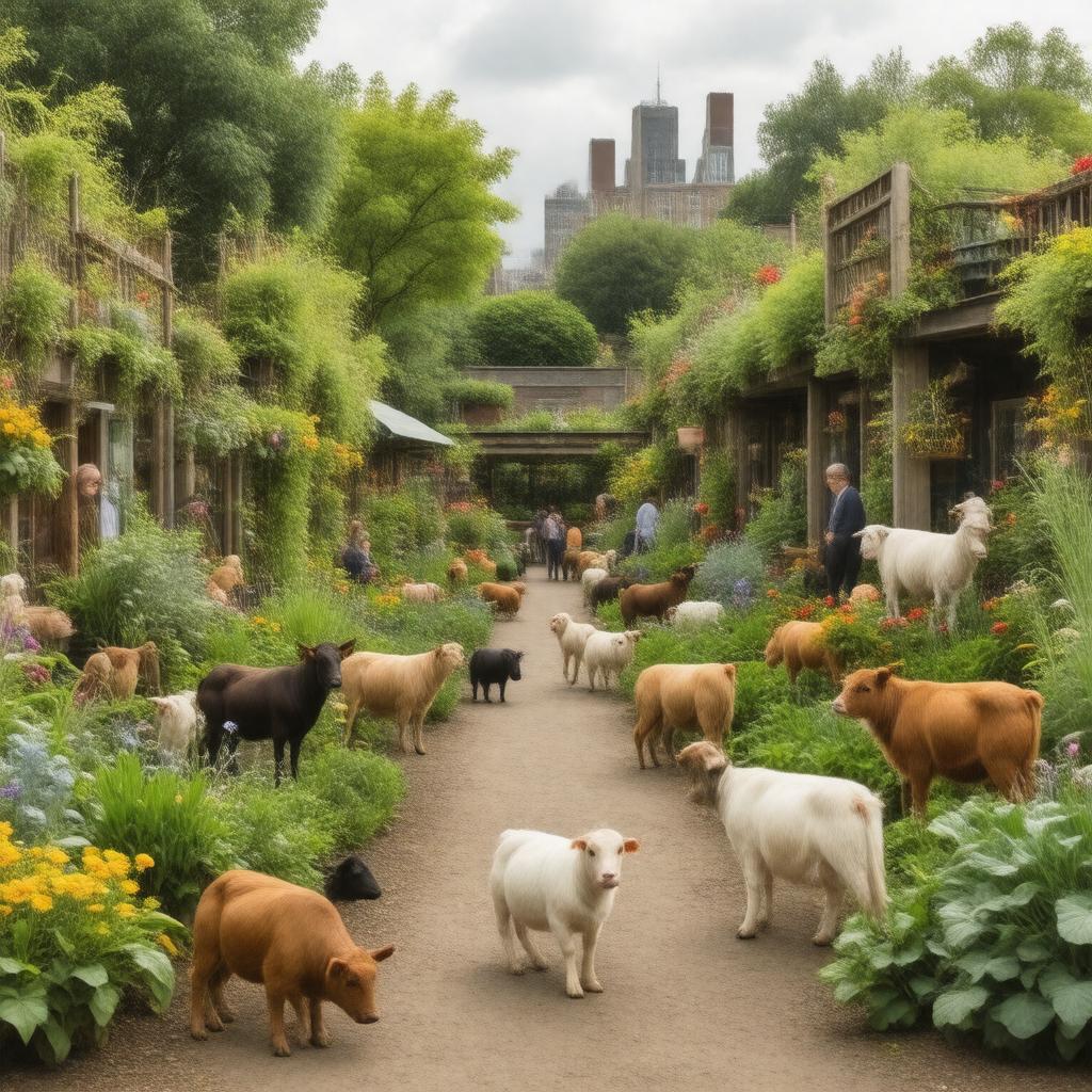 Click to view larger image AI-created image of Spitalfields City Farm
