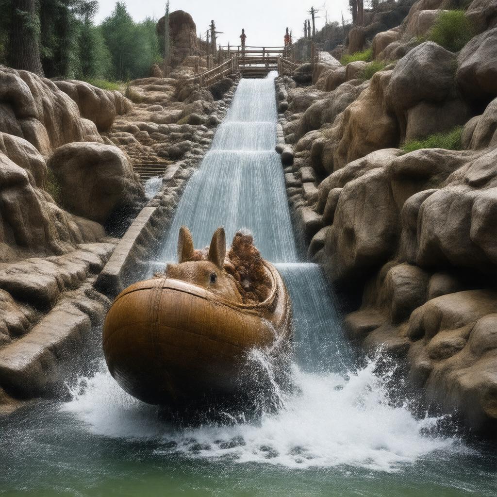 AI-created image of Splash Mountain
