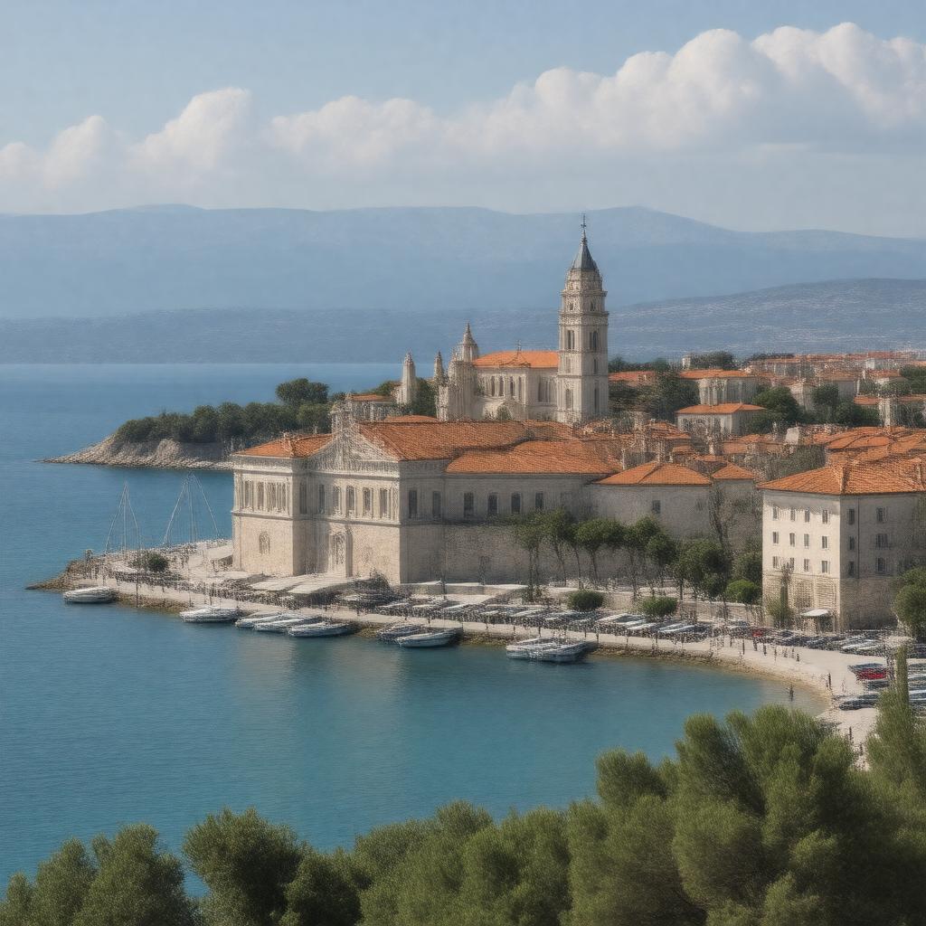 AI-created image of Split, Croatia