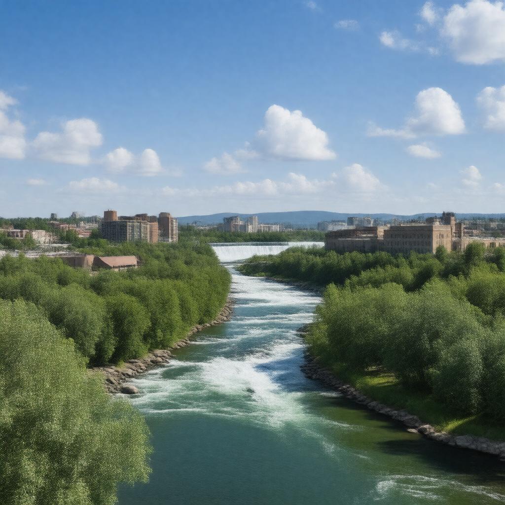 AI-created image of Spokane, Washington, United States