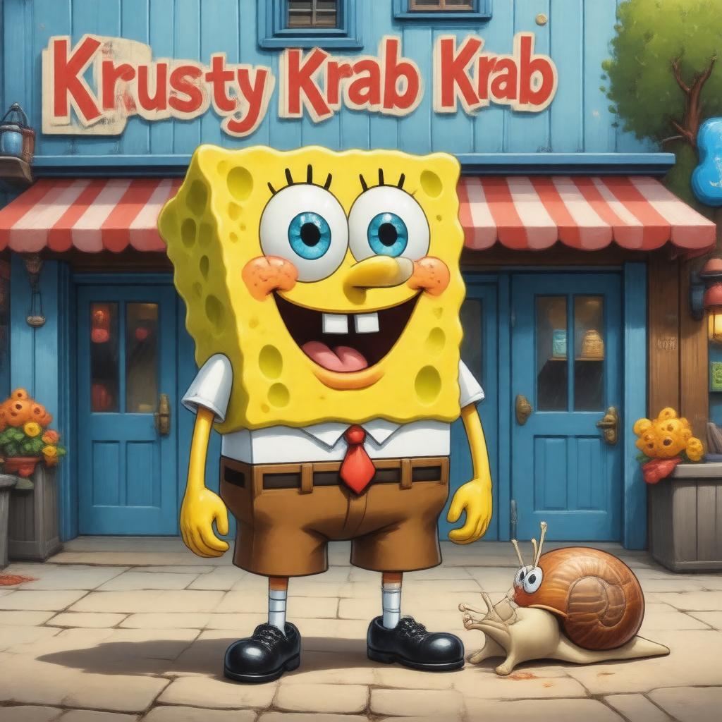 AI-created image of Spongebob Squarepants