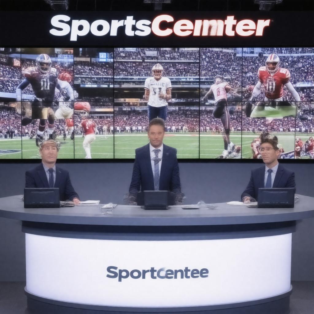 AI-created image of SportsCenter
