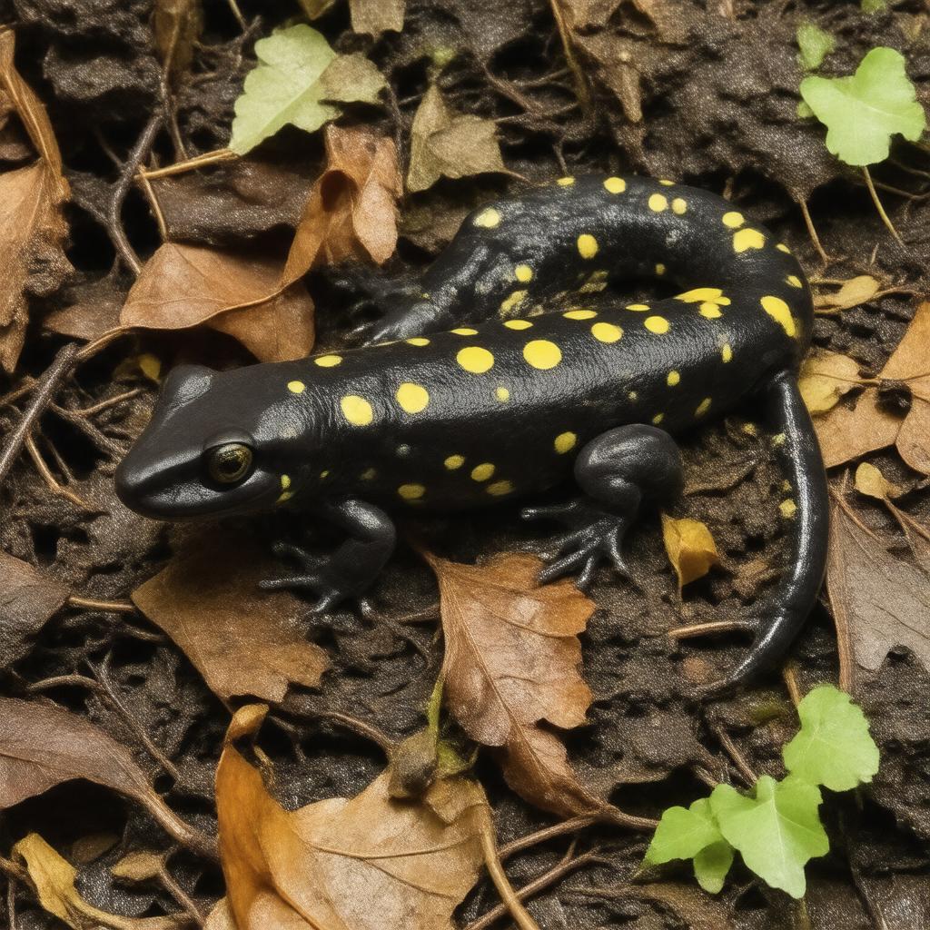 AI-created image of Spotted salamander
