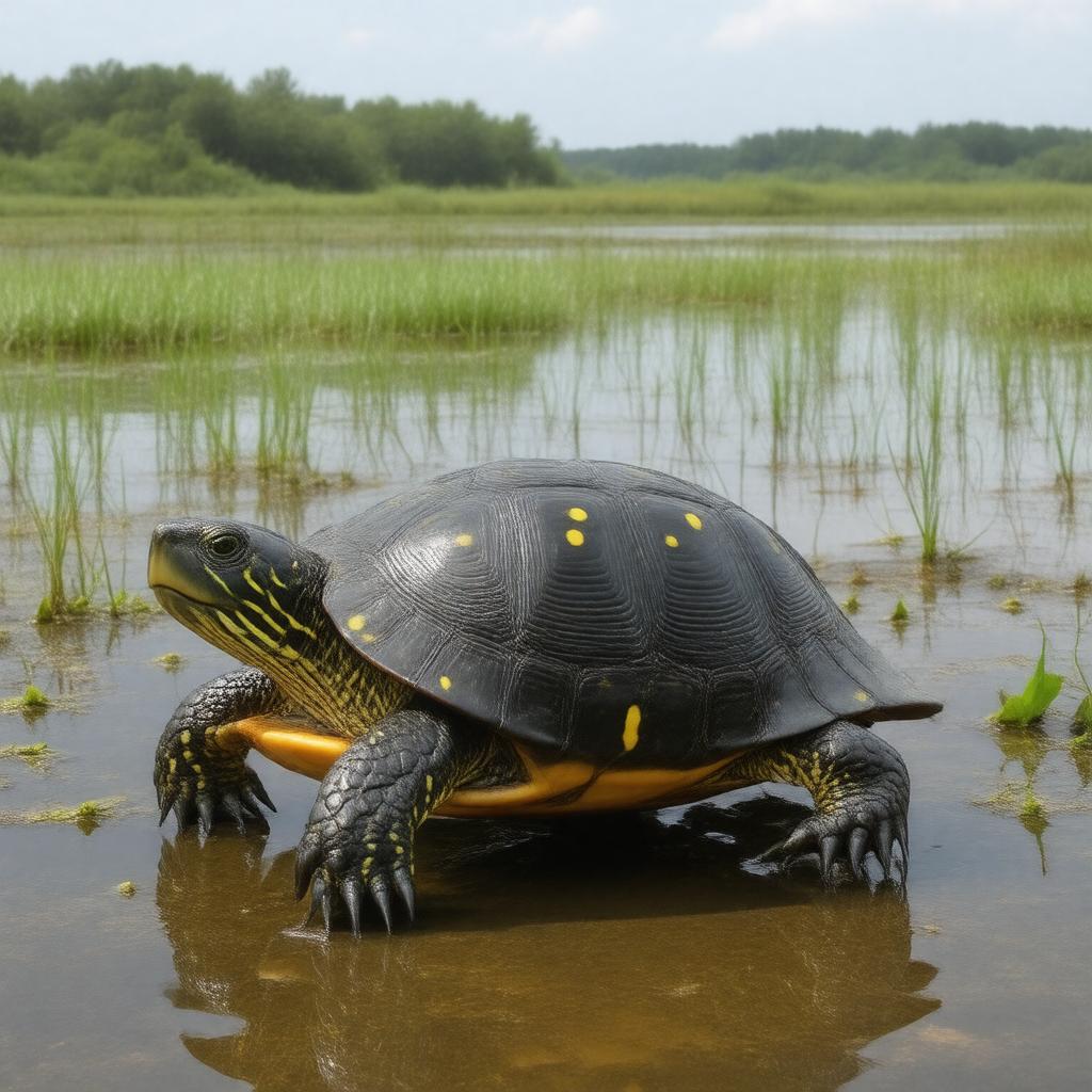 AI-created image of Spotted turtle