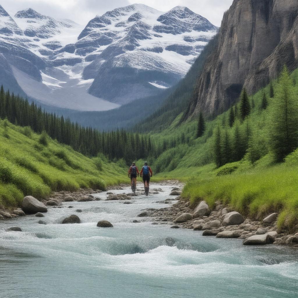 AI-created image of Spray River