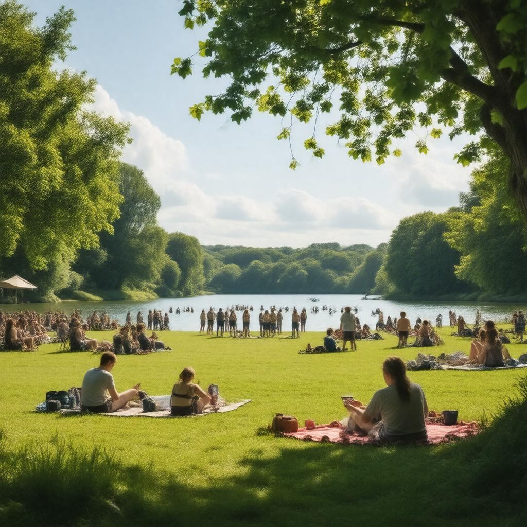 AI-created image of Spring Bank Holiday
