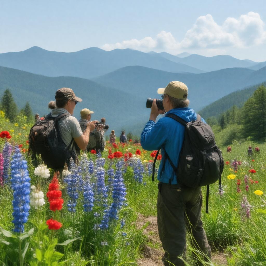 Click to view larger image AI-created image of Spring Wildflower Pilgrimage