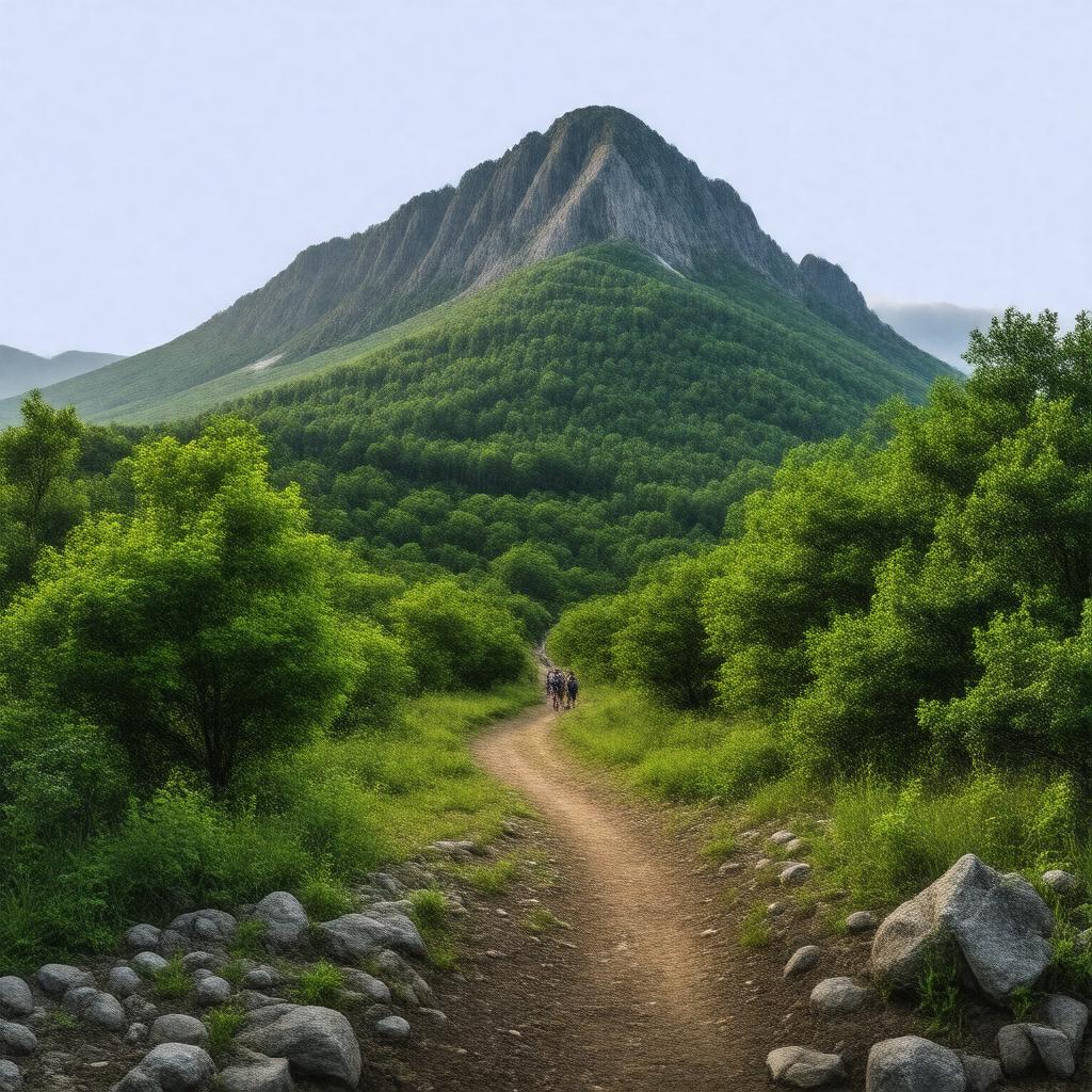 AI-created image of Springer Mountain