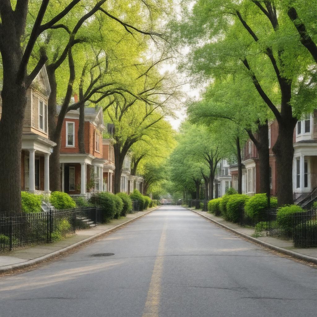 AI-created image of Spruce Hill