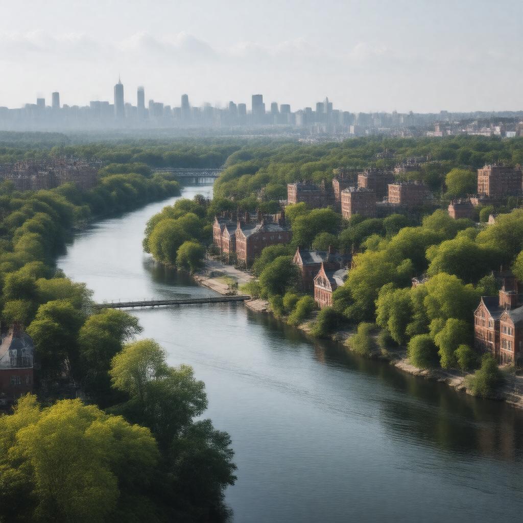 AI-created image of Spuyten Duyvil