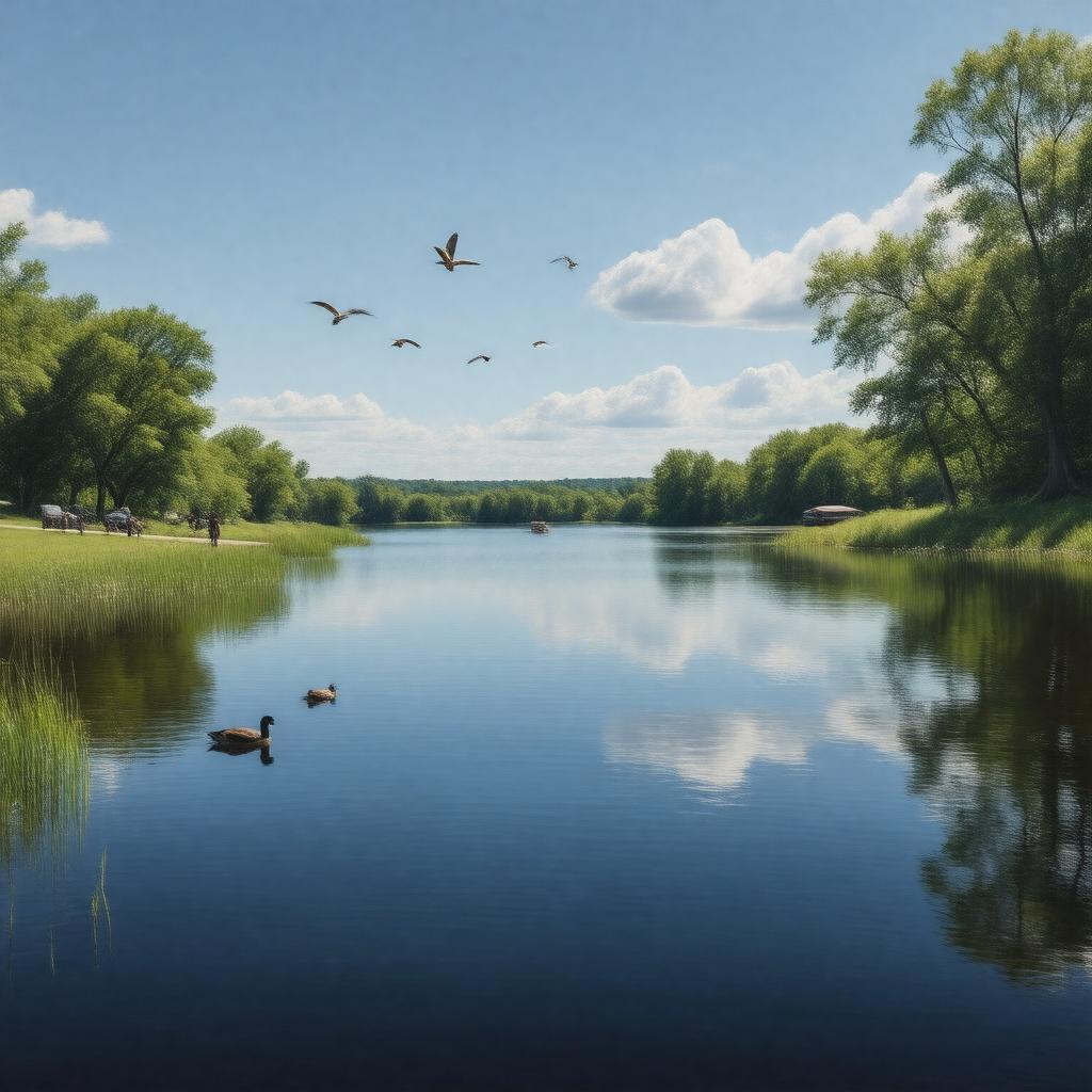 Click to view larger image AI-created image of Spy Pond