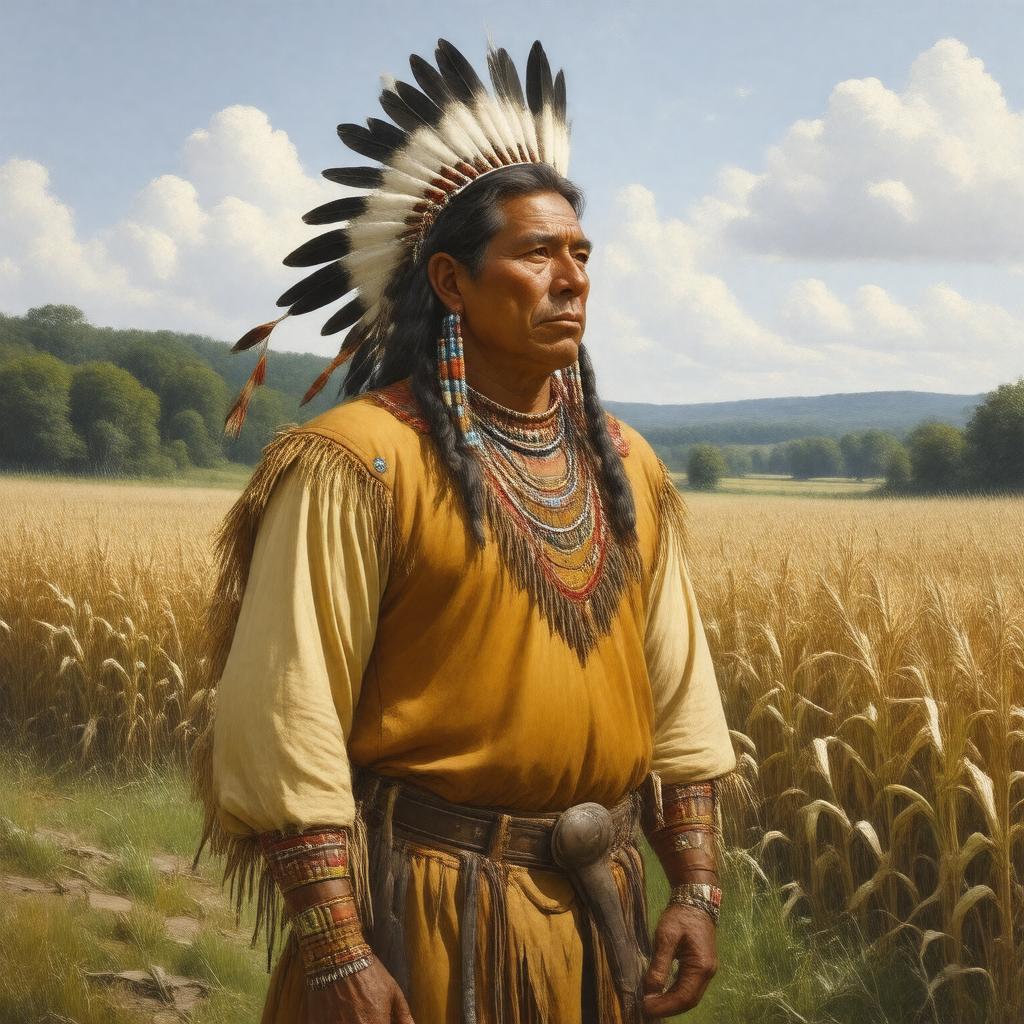 Click to view larger image AI-created image of Squanto