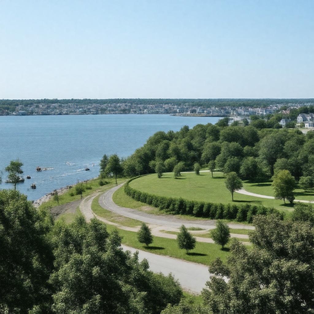 AI-created image of Squantum Point