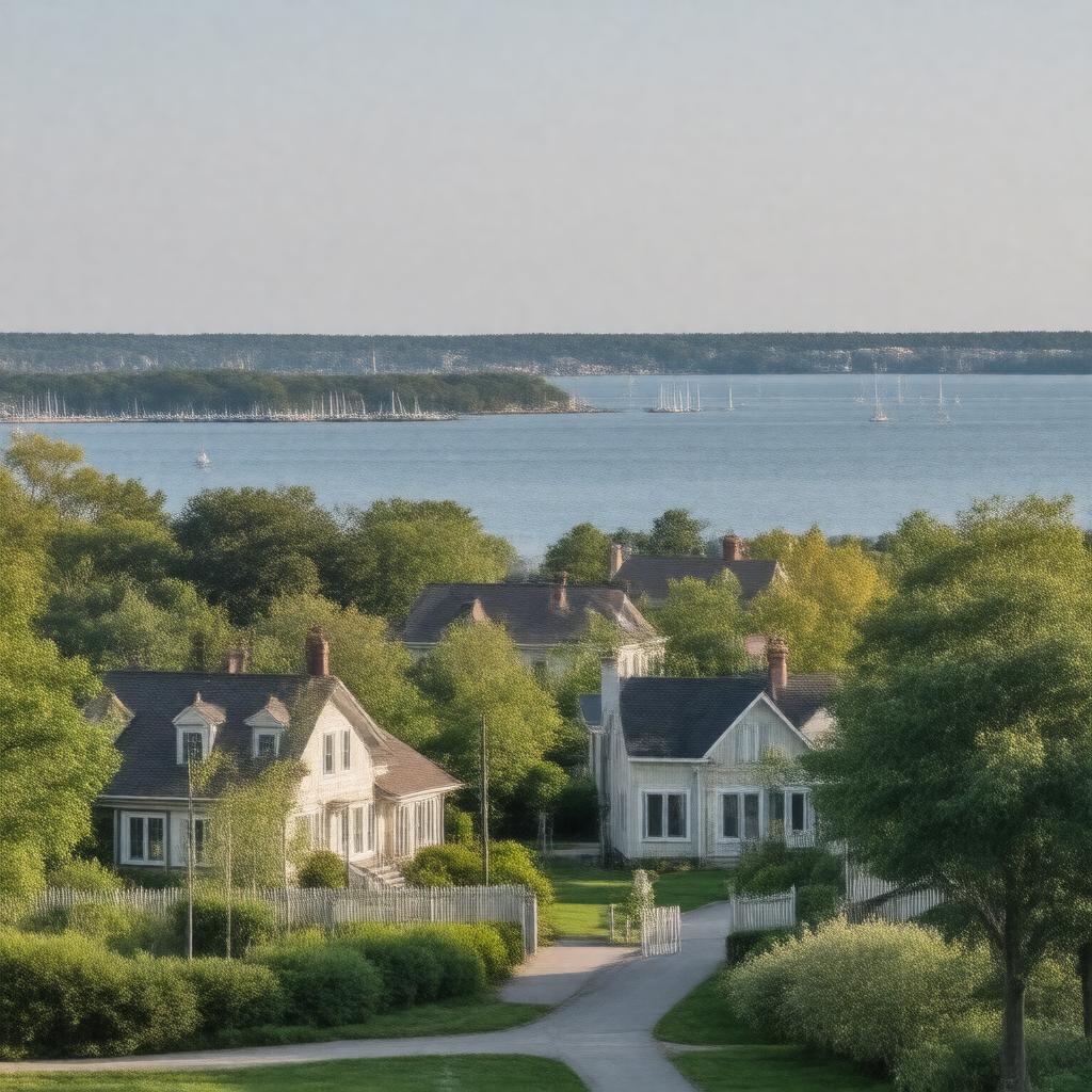 AI-created image of Squantum neighborhood