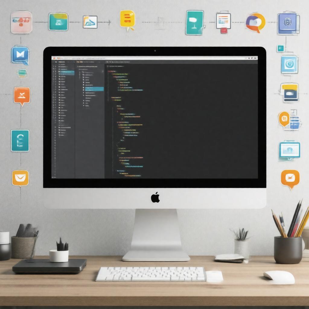 AI-created image of Squeak programming language