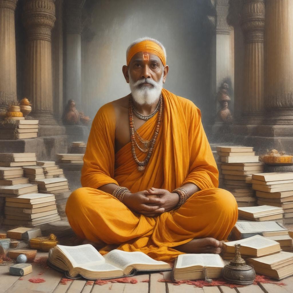 Click to view larger image AI-created image of Sri Chandrasekarendra Saraswati