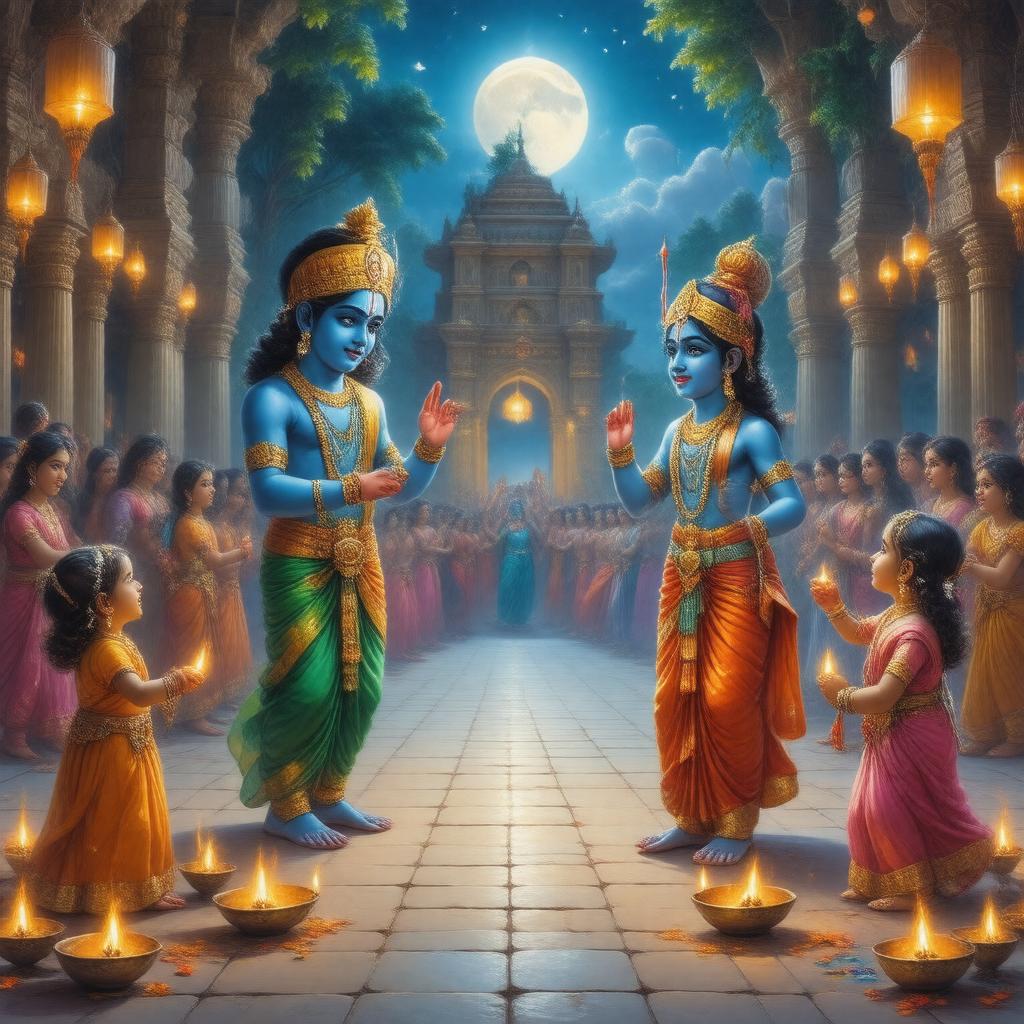 AI-created image of Sri Krishna Janmashtami