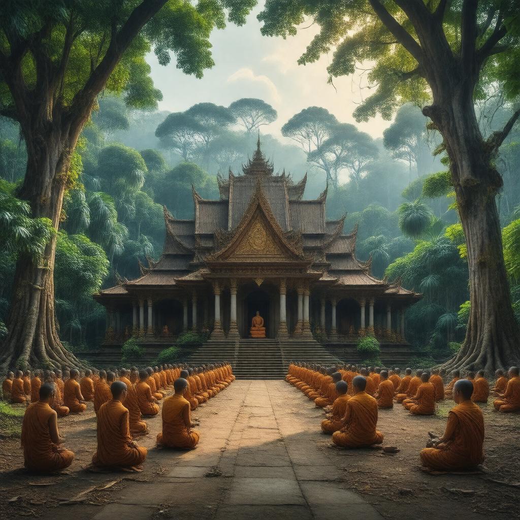 Click to view larger image AI-created image of Sri Lankan Forest Tradition