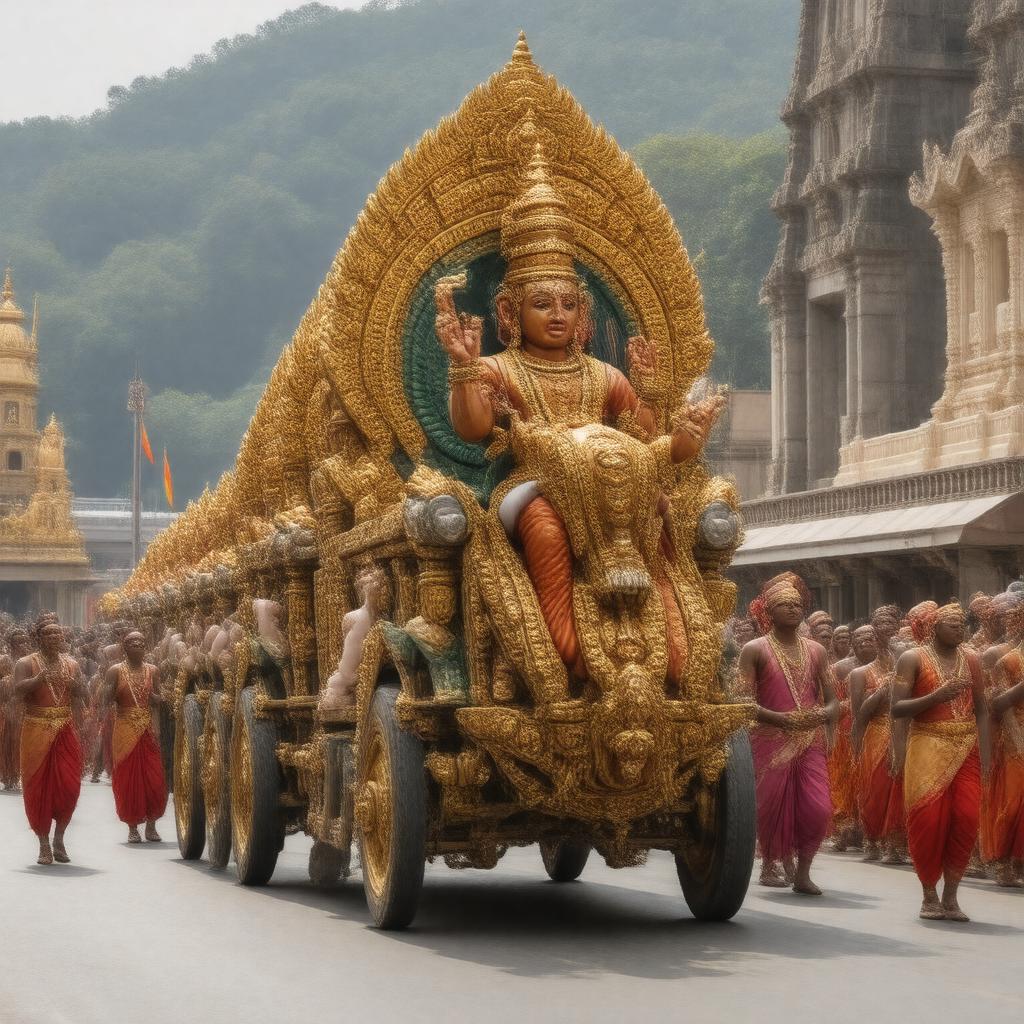 AI-created image of Sri Venkateswara Swamy Vaari Brahmotsavam