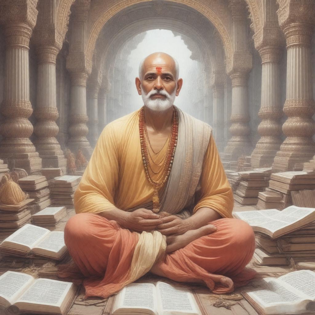 AI-created image of Srila Baladeva Vidyabhushana