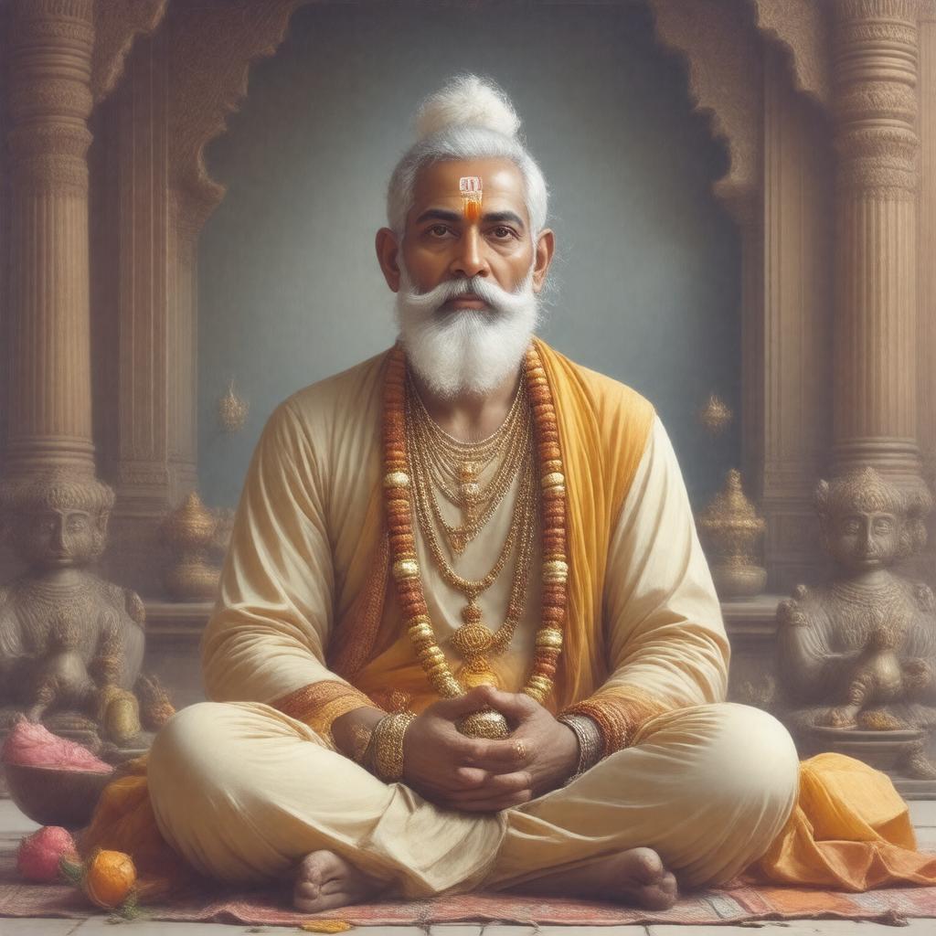 AI-created image of Srila Bhakti Dayita Madhava Maharaj