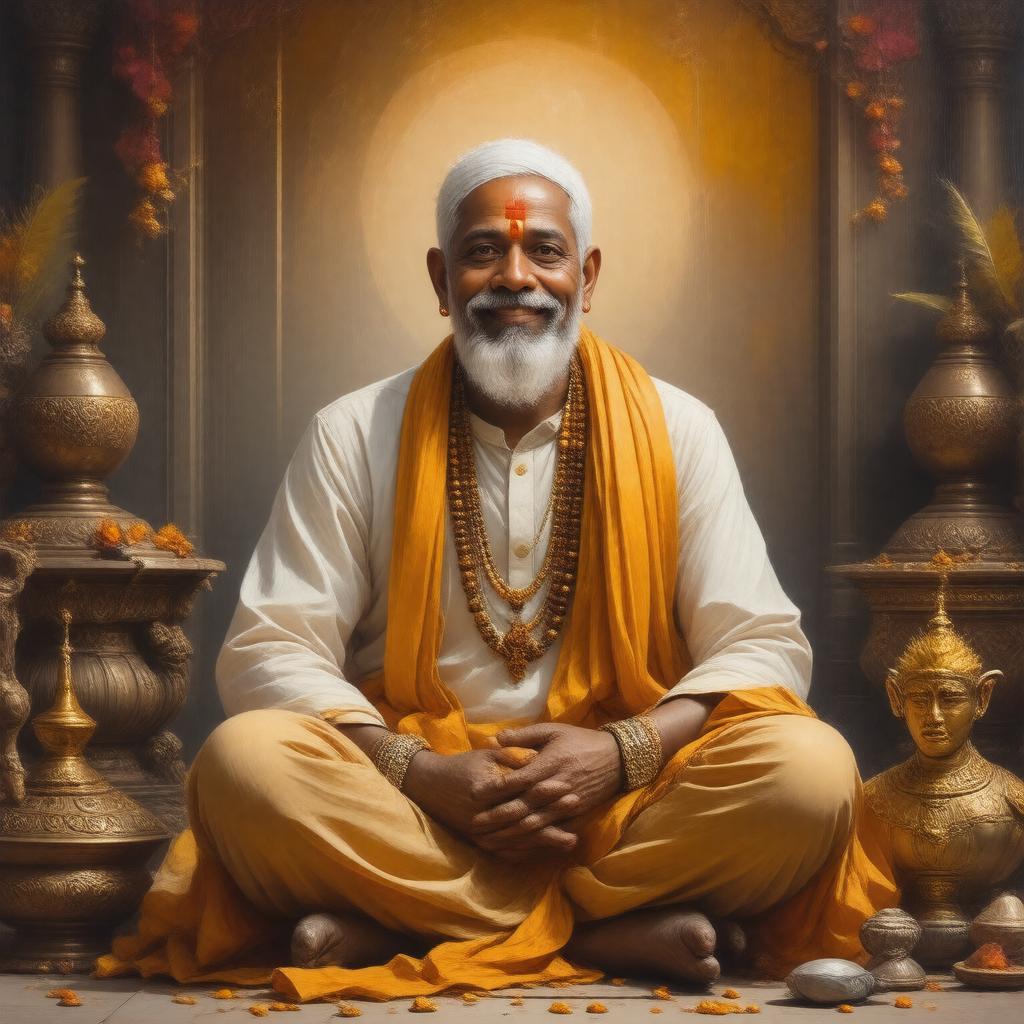 AI-created image of Srila Bhakti Pramode Puri Maharaj