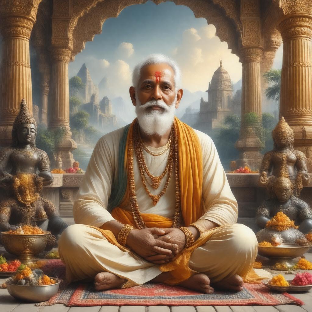 AI-created image of Srila Bhakti Vichar Jajavar Maharaj