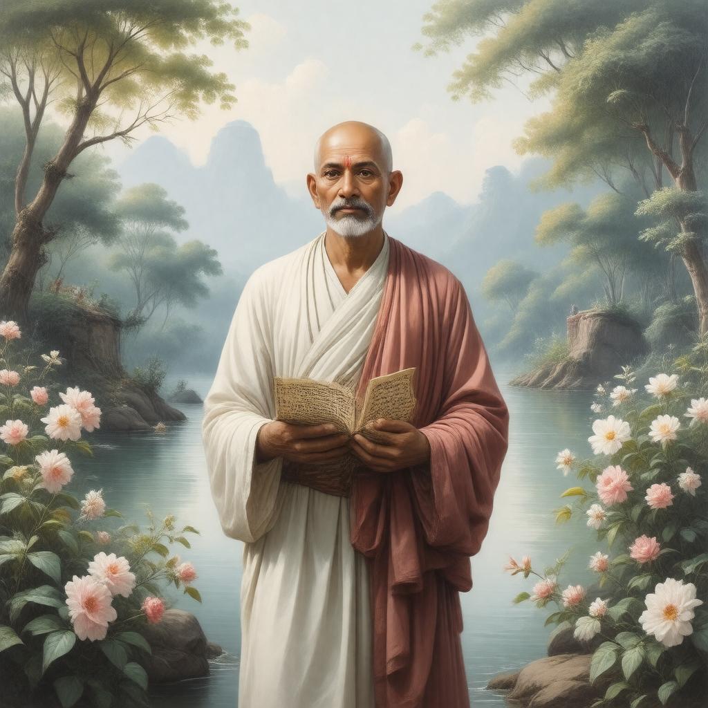 AI-created image of Srila Narottama Dasa Thakur