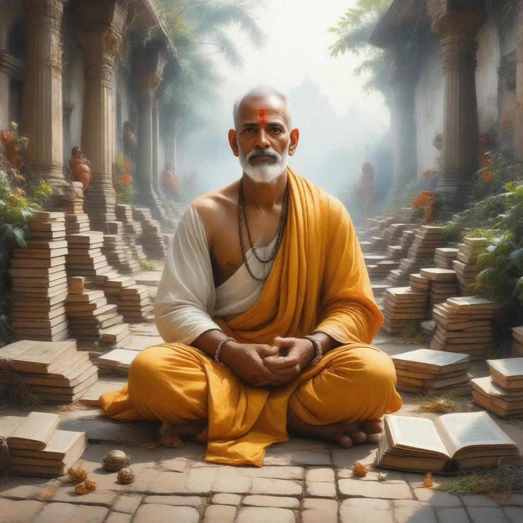 AI-created image of Srila Vishvanatha Chakravarti Thakur