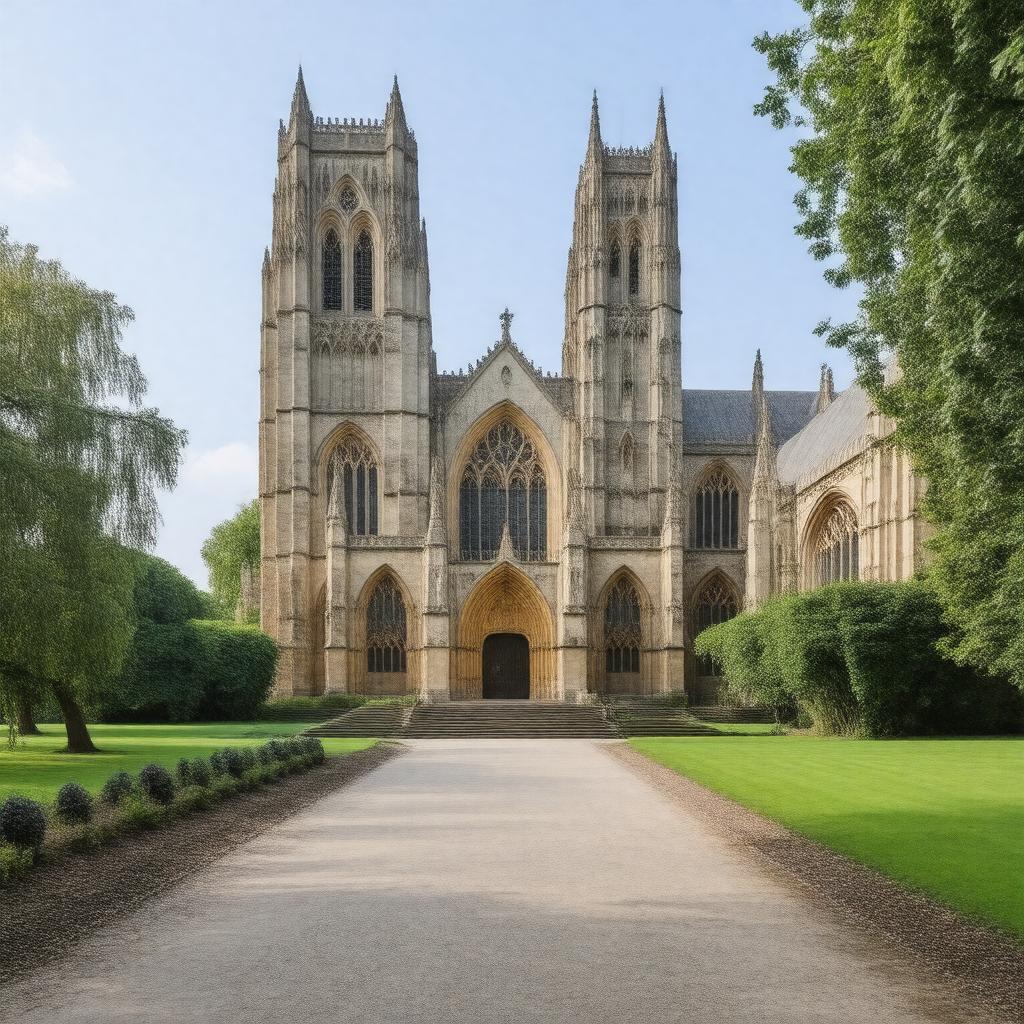 AI-created image of St. Alban's Cathedral