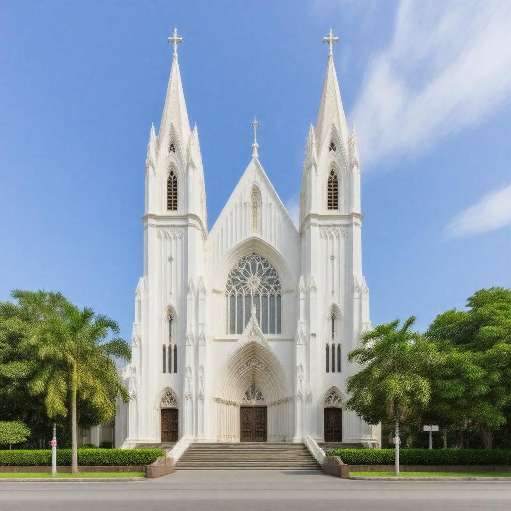 AI-created image of St. Andrew's Cathedral (Singapore)