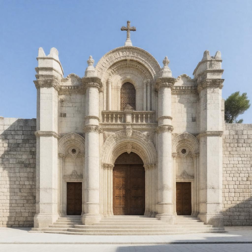 AI-created image of St. Anne's Church, Jerusalem