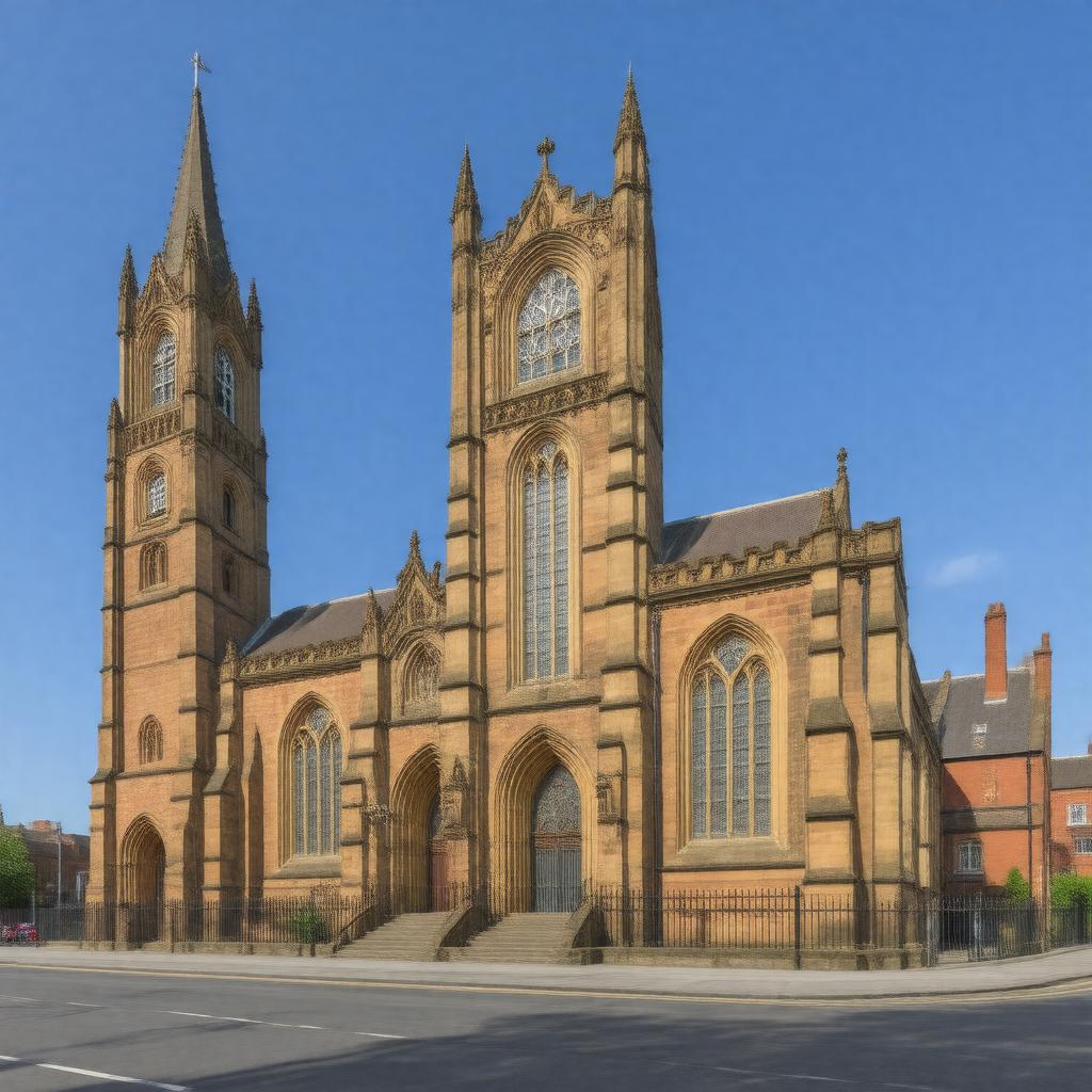 AI-created image of St. Anne's Church, Manchester