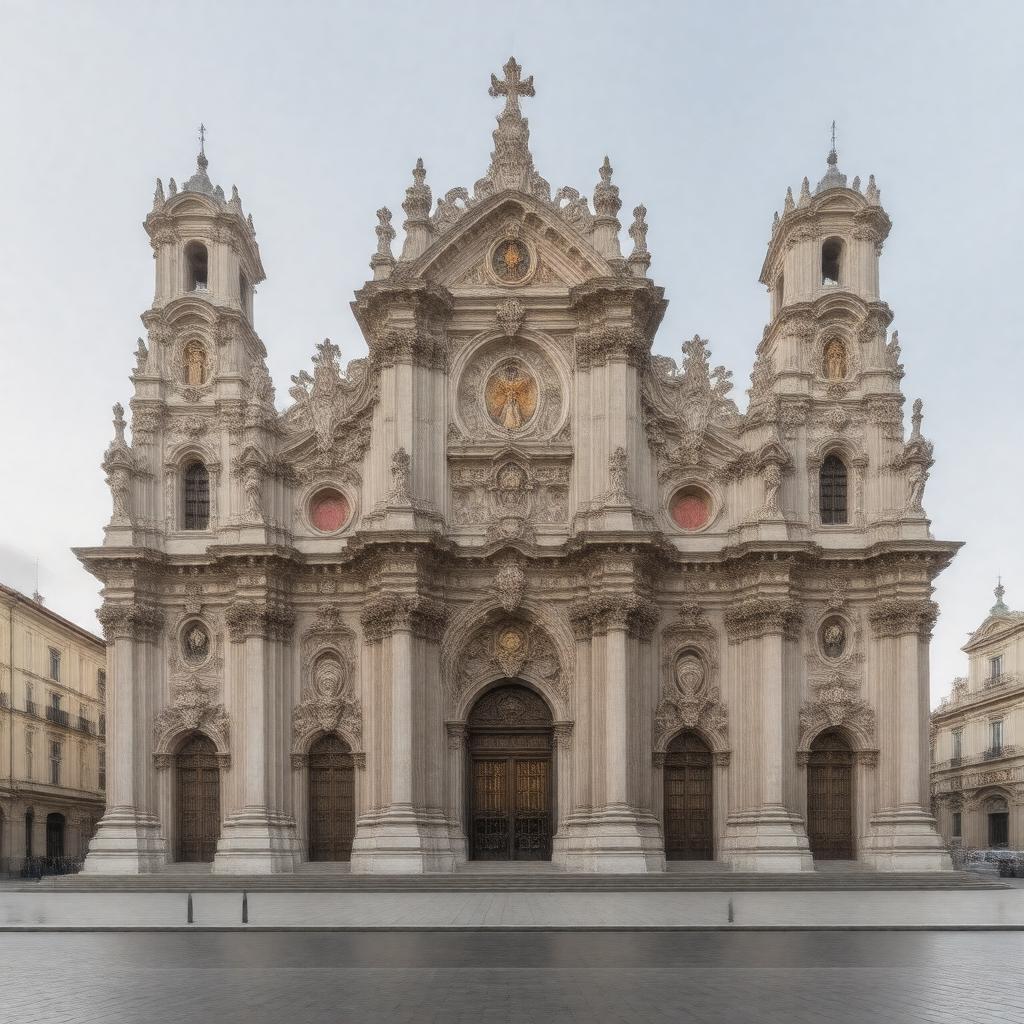 AI-created image of St. Anne's Church, Vienna