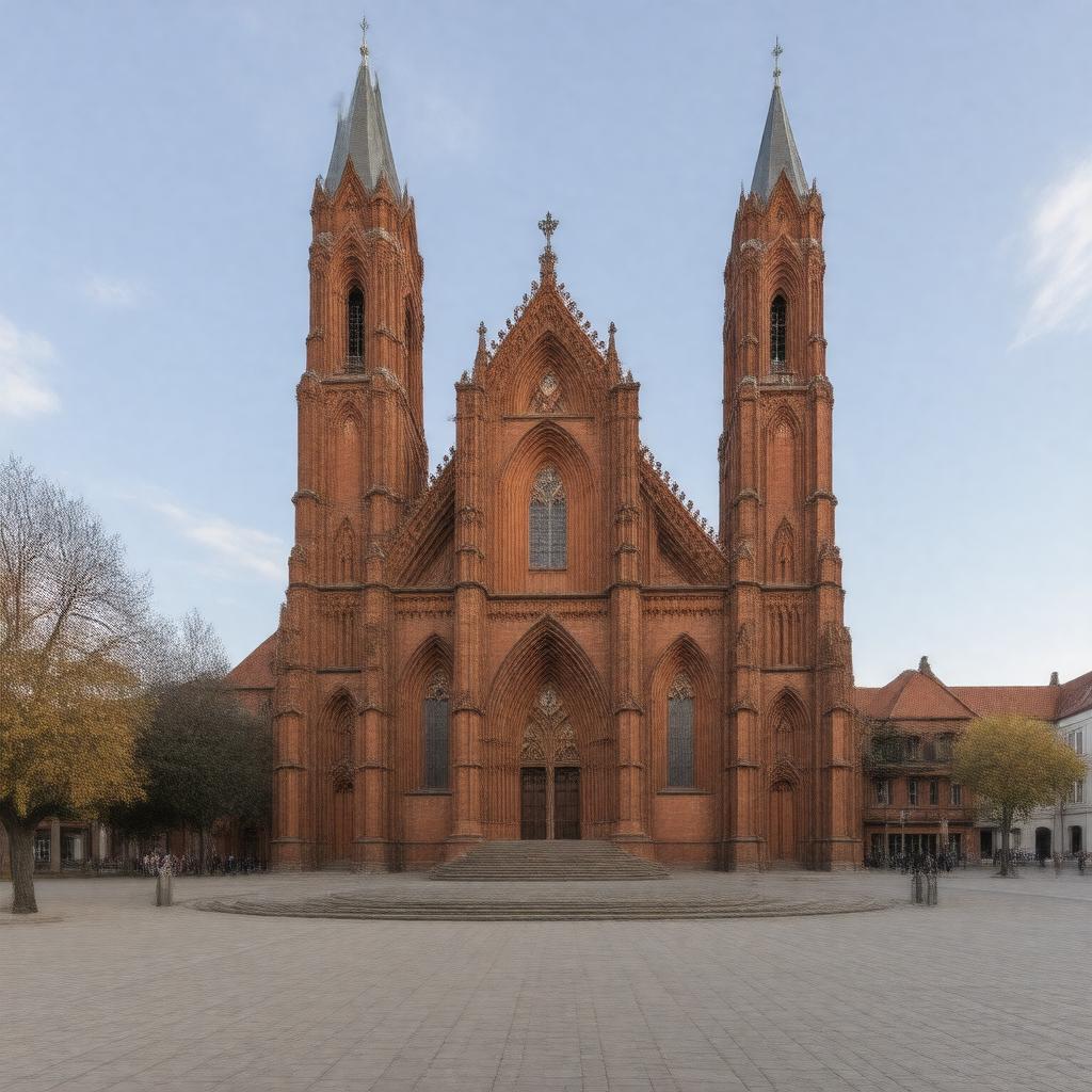AI-created image of St. Anne's Church, Vilnius