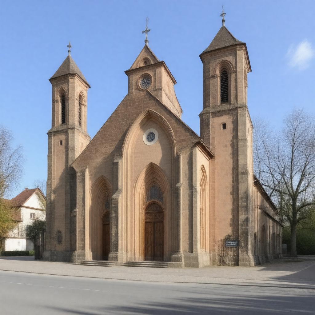 AI-created image of St. Augustin, Coburg