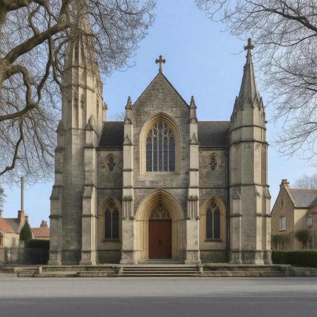 AI-created image of St. Augustine's Church, Ramsgate