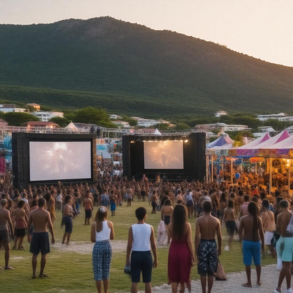 AI-created image of St. Barth Film Festival