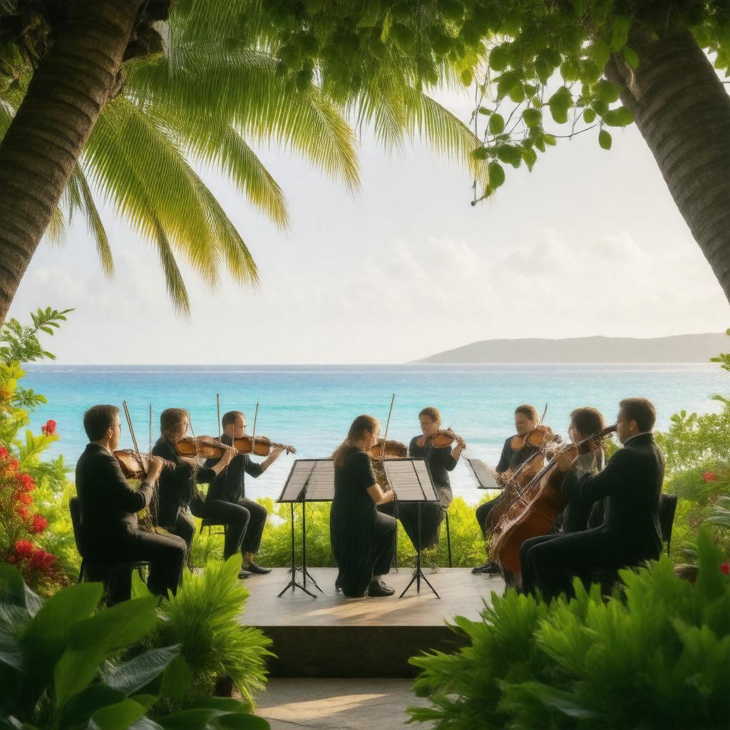 AI-created image of St. Barth Music Festival