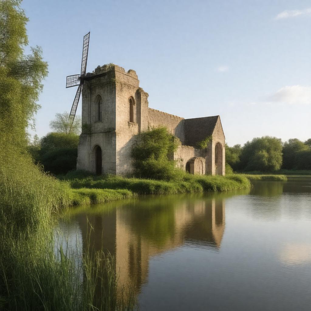 AI-created image of St. Benet's Abbey