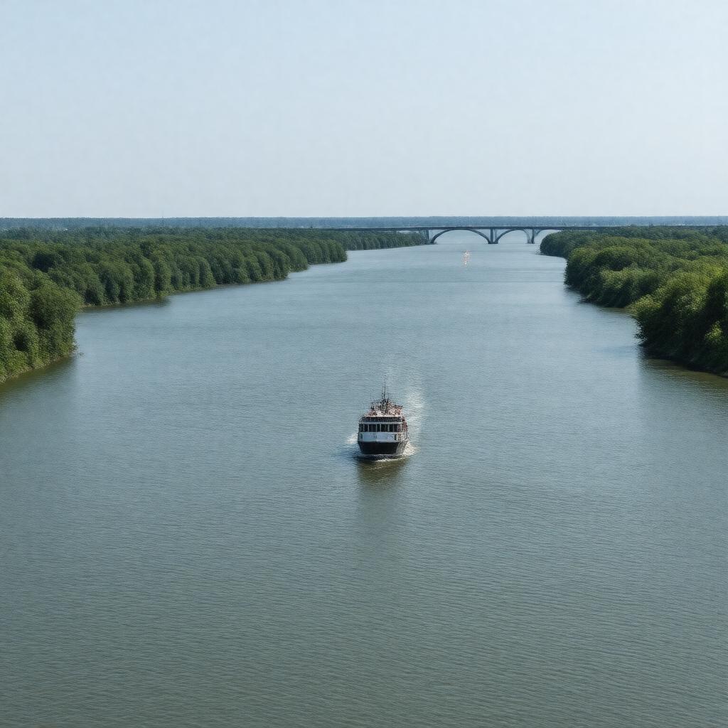 AI-created image of St. Clair River
