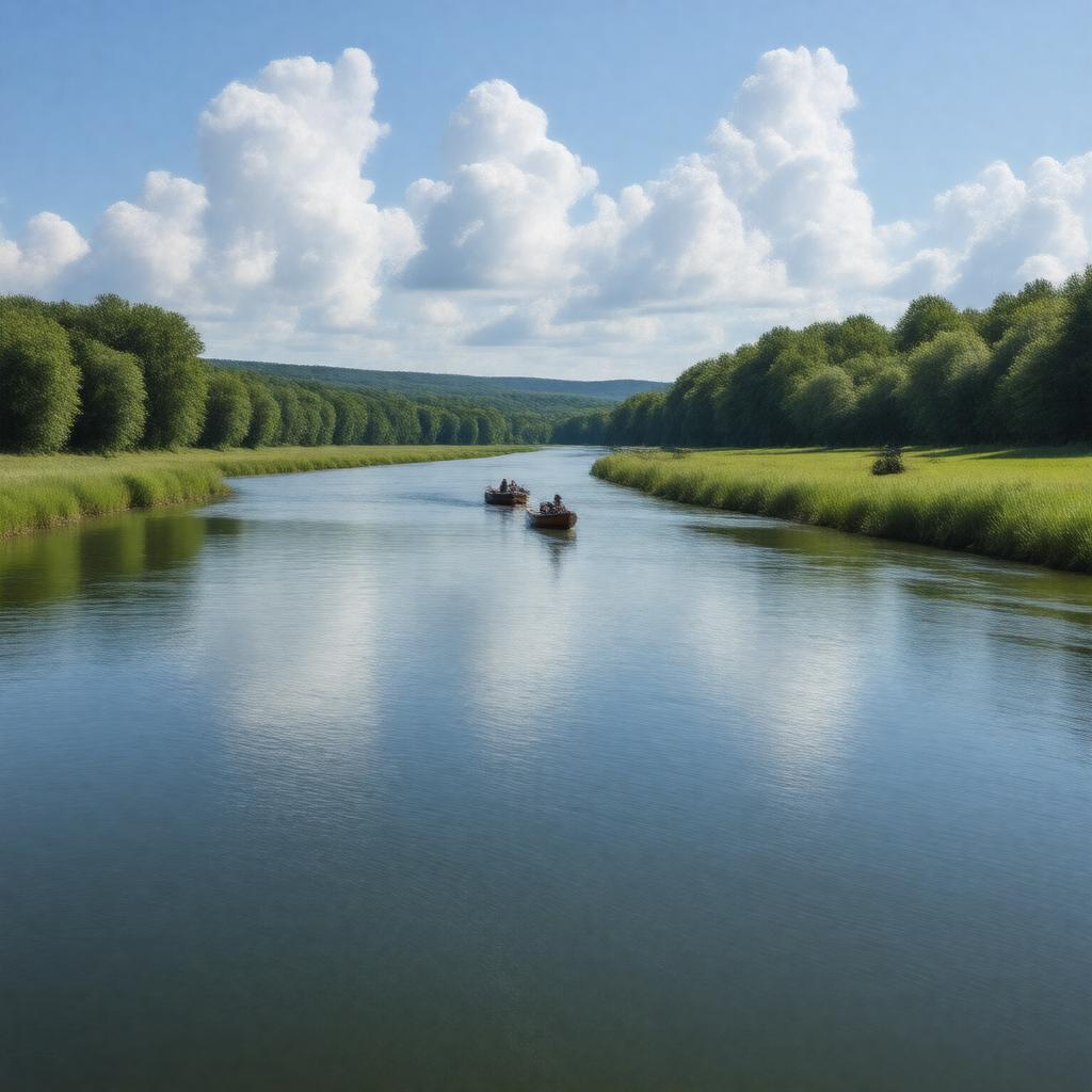 AI-created image of St. Francis River